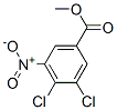structure of CAS# 63105-53-3, Methyl 3,4-Dichloro-5-Nitrobenzoate;Methyl 3,4-Dichloro-5-Nitro-Benzoate;3,4-Dichloro-5-Nitrobenzoic Acid Methyl Ester;3,4-Dichloro-5-Nitro-Benzoic Acid Methyl Ester