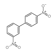 structure of CAS# 6311-43-9, 3,4'-Dinitrobiphenyl;1,1'-Biphenyl, 3,4'-Dinitro- (9Ci);3,4'-Dinitro-1,1'-Biphenyl;Brn 1982974