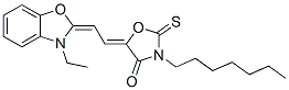 CAS#: 63123-23-9， 5-[(3-Ethyl-(3H)-Benzoxazol-2-Ylidene)Ethylidene]-3-Heptyl-2-Thioxooxazolidine-4-One