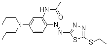 CAS#: 63134-15-6， N-[5-(Dipropylamino)-2-[[5-(Ethylthio)-1,3,4-Thiadiazol-2-Yl]Azo]Phenyl]-Acetamide