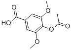 structure of CAS# 6318-20-3, 4-Acetoxy-3,5-Dimethoxybenzoic Acid;4-Acetoxy-3,5-Dimethoxy-Benzoic Acid;4-Acetoxy-3,5-Dimethoxybenzoic Acid;4-Acetyloxy-3,5-Dimethoxy-Benzoic Acid