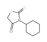 structure of CAS# 6322-59-4, 3-Cyclohexyl-2-Sulfanylidene-Thiazolidin-4-One;3-Cyclohexyl-2-Thioxo-Thiazolidin-4-One;3-Cyclohexyl-2-Thioxo-4-Thiazolidinone;St5322514