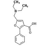 CAS#: 632296-54-9， 5-[(Diethylamino)methyl]-2-phenyl-3-furoic acid
