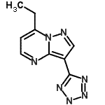 CAS#: 632363-23-6， 7-Ethyl-3-(2H-tetrazol-5-yl)pyrazolo[1,5-a]pyrimidine