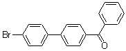 结构式 CAS# 63242-14-8, [4-(4-溴苯基)苯基]-苯基-甲酮