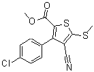 CAS#: 63244-05-3， Methyl 3-(4-Chlorophenyl)-4-Cyano-5-(Methylsulfanyl)-2-Thiophenecarboxylate