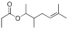CAS 登录号：63270-18-8， 1,2,5-三甲基-4-己烯基丙酸酯
