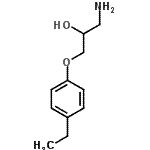 structure of CAS# 63273-71-2, 1-Amino-3-(4-Ethylphenoxy)-2-Propanol;1-Amino-3-(4-ethyl-phenoxy)-propan-2-ol;MFCD04426763;BAS 13524598
