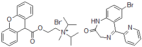 CAS#: 63280-97-7， Bromazepam mixture with Propantheline bromide