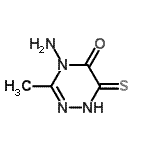 CAS#: 633297-83-3， 4-Amino-3-methyl-6-thioxo-1,6-dihydro-1,2,4-triazin-5(4H)-one