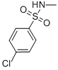 structure of CAS# 6333-79-5, 4-Chloro-N-Methylbenzenesulphonamide;4-Chloro-N-Methyl-Benzenesulfonamide;Zinc01661527;Nsc404320