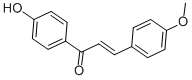 structure of CAS# 6338-81-4, 4'-Hydroxy-4-Methoxychalcone;(E)-1-(4-Hydroxyphenyl)-3-(4-Methoxyphenyl)Prop-2-En-1-One;2-Propen-1-One, 1-(4-Hydroxyphenyl)-3-(4-Methoxyphenyl)-;Nsc 40922