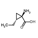 CAS#: 63393-57-7， (1R,2R)-1-Amino-2-Ethylcyclopropanecarboxylic Acid