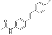 CAS#: 63407-60-3， 4'-[(E)-P-Fluorostyryl]Acetanilide