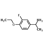 结构式 CAS# 634150-90-6, 1-(4-乙氧基-3-氟苯基)乙胺