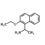 structure of CAS# 634150-98-4, 1-(2-Ethoxy-1-naphthyl)ethanamine;1-(2-ethoxynaphthalen-1-yl)ethanamine