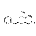 CAS#: 634154-26-0， (2R,6S)-6-Benzyl-2-ethyl-3,4-bis(methylene)tetrahydro-2H-pyran