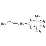 CAS#: 634196-62-6， 4,4,5,5-tetramethyl-2-pent-1-ynyl-1,3,2-dioxaborolane