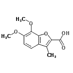 CAS#: 63445-53-4， 6,7-Dimethoxy-3-Methyl-1-Benzofuran-2-Carboxylic Acid
