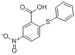 structure of CAS# 6345-67-1, 5-Nitro-2-Phenylsulfanyl-Benzoic Acid;5-Nitro-2-Phenylsulfanyl-Benzoate;5-Nitro-2-(Phenylthio)Benzoate;Zinc00346182