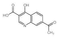 CAS 登录号：63463-21-8， 7-乙酰基-4-羟基-3-喹啉羧酸