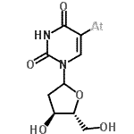 CAS 登录号：63473-09-6， [1-[(4S,5R)-4-羟基-5-(羟基甲基)四氢呋喃-2-基]-2,4-二氧代-嘧啶-5-基]砹