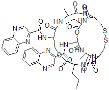 CAS#: 63478-55-7， Des-N-tetramethyltriostin A