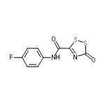 CAS#: 635293-22-0， N-(4-Fluorophenyl)-3-oxo-3H-1,2,4-dithiazole-5-carboxamide