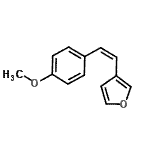 CAS#: 635678-36-3， 3-[(Z)-2-(4-Methoxyphenyl)vinyl]furan