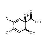 CAS#: 635685-04-0， (1R,6S)-3,4-Dichloro-1,6-dihydroxy-2,4-cyclohexadiene-1-carboxylic acid