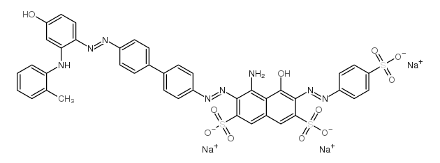 CAS#: 6358-80-1， Trisodium 4-Amino-5-Hydroxy-3-[[4'-[[4-Hydroxy-2-[(O-Tolyl)Amino]Phenyl]Azo][1,1'-Biphenyl]-4-Yl]Azo]-6-[(4-Sulphonatophenyl)Azo]Naphthalene-2,7-Disulphonate