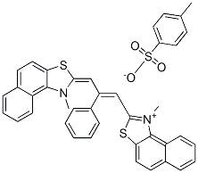 CAS#: 63665-81-6， 1-Methyl-2-[3-(1-Methylnaphtho[1,2-d]Thiazol-2(1H)-Ylidene)-2-Phenyl-1-Propenyl]Naphtho[1,2-d]Thiazolium Toluene-p-Sulphonate