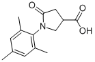 结构式 CAS# 63675-25-2, 5-氧代-1-(2,4,6-三甲基-苯基)-吡咯烷-3-羧酸
