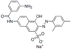 CAS#: 6369-36-4， Sodium 7-[(3-Aminobenzoyl)Amino]-3-[(2,4-Dimethylphenyl)Azo]-4-Hydroxynaphthalene-2-Sulphonate
