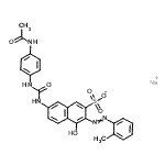 CAS#: 6369-37-5， Sodium 7-{[(4-Acetamidophenyl)Carbamoyl]Amino}-4-Hydroxy-3-[(2-Methylphenyl)Diazenyl]-2-Naphthalenesulfonate