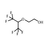 结构式 CAS# 63693-13-0, 2-[(1,1,1,3,3,3-六氟-2-丙基)氧基]乙醇