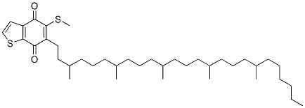 CAS#: 63693-26-5， 6-(3,7,11,15,19,23-Hexamethyltetracosyl)-5-methylthiobenzo(b)thiophen-4,7-quinone