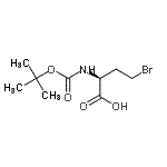 CAS#: 637008-54-9， (2S)-4-Bromo-2-({[(2-methyl-2-propanyl)oxy]carbonyl}amino)butanoic acid
