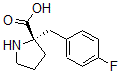 结构式 CAS# 637020-70-3, 2-[(4-氟苯基)甲基]-D-脯氨酸