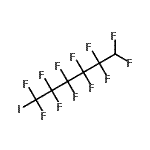 structure of CAS# 63703-16-2, 1,1,2,2,3,3,4,4,5,5,6,6-Dodecafluoro-1-Iodohexane;1-Iodo-6H-perfluorohexane;6H-1-Iodoperfluorohexane;6H-Perfluorohexyl iodide