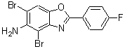 CAS#: 637302-88-6， 4,6-Dibromo-2-(4-fluorophenyl)-1,3-benzoxazol-5-amine