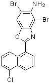 CAS#: 637303-03-8， 4,6-Dibromo-2-(5-chloro-1-naphthyl)-1,3-benzoxazol-5-amine