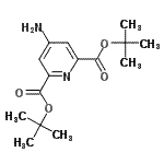 CAS#: 638128-21-9， Bis(2-methyl-2-propanyl) 4-amino-2,6-pyridinedicarboxylate