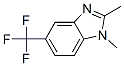 structure of CAS# 63815-72-5, 1,2-Dimethyl-5-(Trifluoromethyl)-1H-Benzimidazole;Smr000354339;Enamine_000048;1,2-Dimethyl-5-(Trifluoromethyl)-1H-Benzimidazole