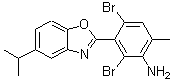 CAS 登录号：638159-43-0， 2,4-二溴-3-(5-异丙基-1,3-苯并恶唑-2-基)-6-甲基苯胺
