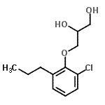 CAS#: 63834-71-9， 3-(2-Chloro-6-Propylphenoxy)-1,2-Propanediol