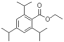 structure of CAS# 63846-76-4, Ethyl 2,4,6-Triisopropylbenzoate;2,4,6-Triisopropylbenzoic acid ethyl ester;Ethyl 2,4,6-triisopropylbenzoate;ethyl 2,4,6-tris(methylethyl)benzoate
