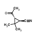 CAS#: 63896-33-3， (1R,3R)-3-Acetyl-2,2-dimethylcyclopropanecarbonitrile