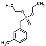 结构式 CAS# 63909-50-2, 二乙基(3-甲基苄基)膦酸酯