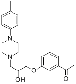 CAS#: 63990-52-3， 3'-[2-Hydroxy-3-[4-(p-Tolyl)Piperazino]Propoxy]Acetophenone